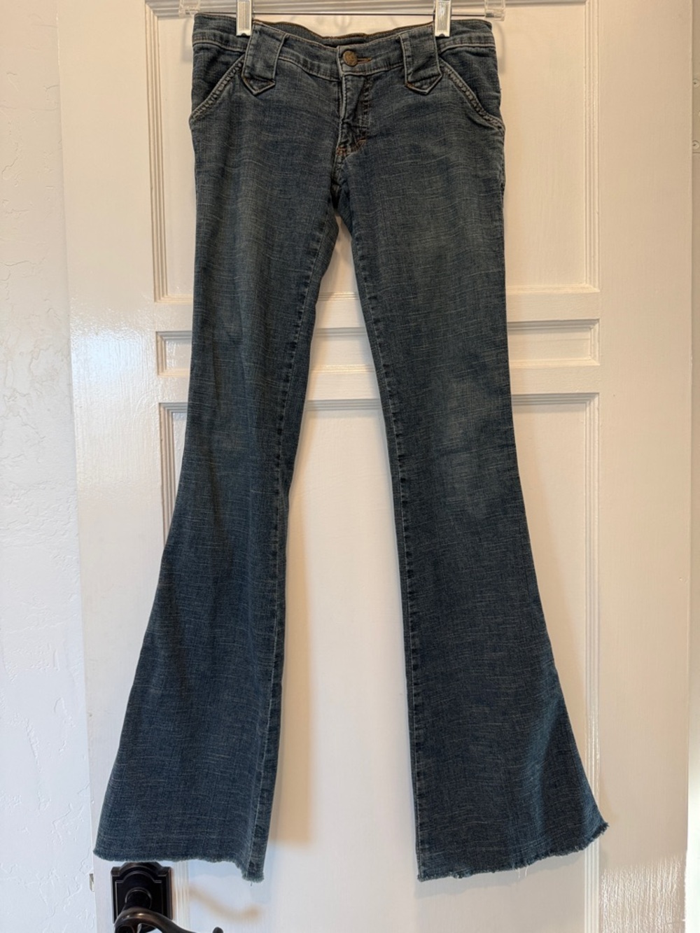 Frankie B. Dark Blue Flare Jeans
